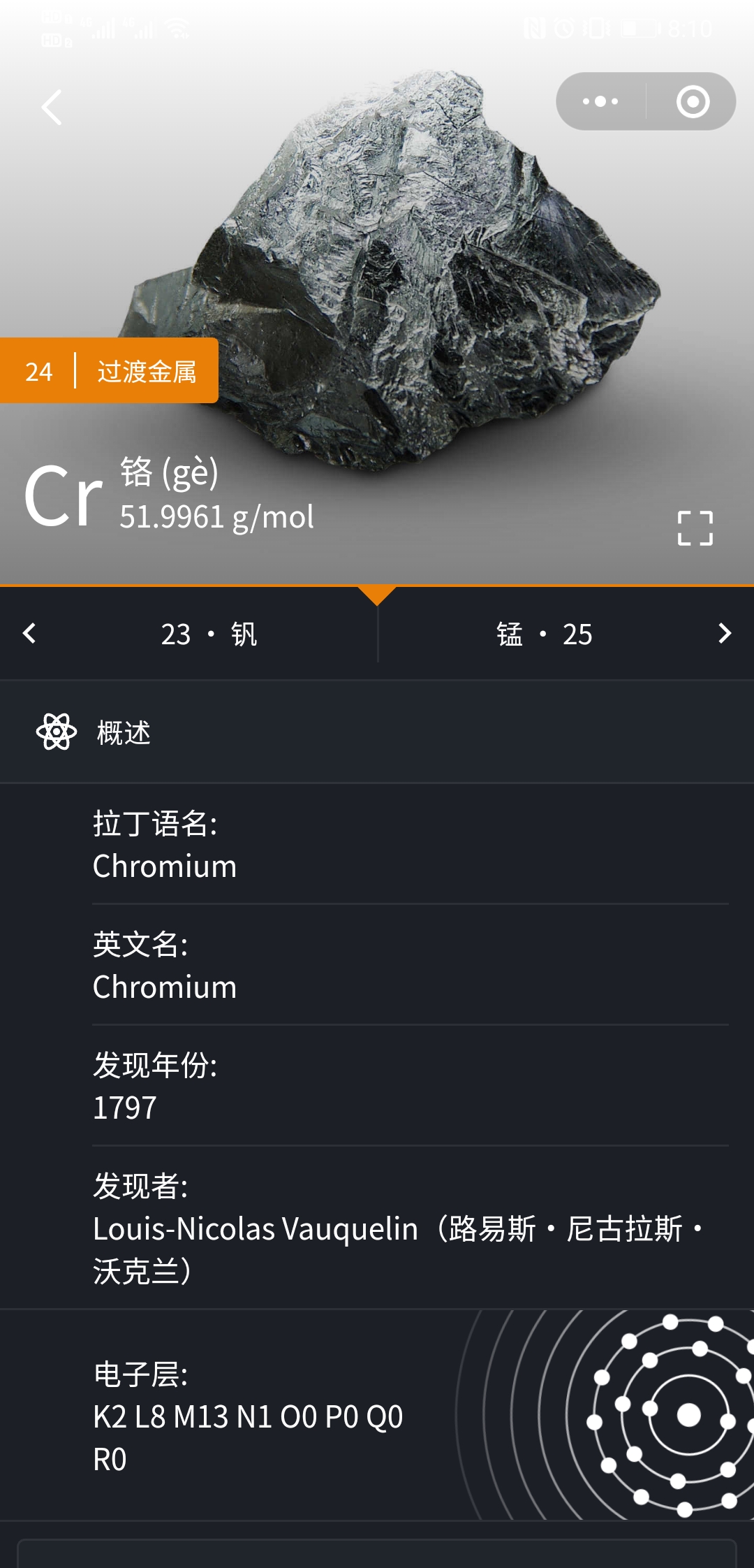 化学信息详情